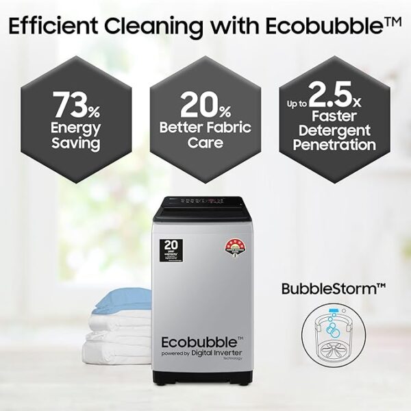 Samsung 8 kg, 5 star, Eco Bubble Technology - Image 5